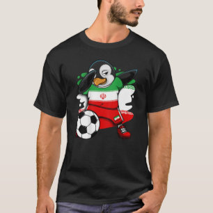 Camiseta Dabbing Penguin Iran Soccer Fans Jersey L