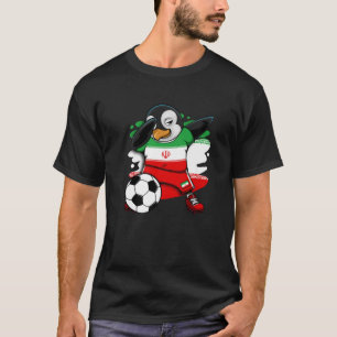 Camiseta Dabbing Penguin Iran Soccer Fans Jersey L
