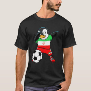 Camiseta Dabbing Penguin Iran Soccer Fans Jersey S
