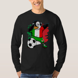 Camiseta Dabbing Penguin Itália Soccer Fans Jersey Flag Foo