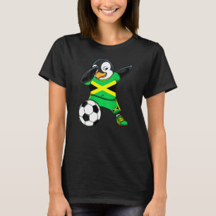 Camiseta Dabbing Penguin Jamaica Soccer Fans Jersey