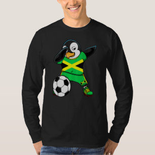 Camiseta Dabbing Penguin Jamaica Soccer Fans Jersey
