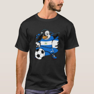 Camiseta Dabbing Penguin Nicarágua Soccer Fans Jersey