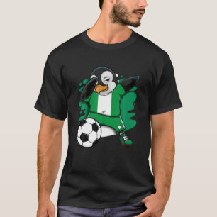 Camiseta Dabbing Penguin Nigéria Soccer Fans Jersey