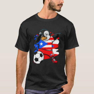 Camiseta Dabbing Penguin Porto Rico Soccer Fan Jersey Foot