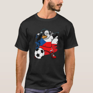 Camiseta Dabbing Penguin República Checa Soccer Fans Jersey