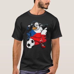 Camiseta Dabbing Penguin República Checa Soccer Fans Jersey