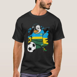 Camiseta Dabbing Penguin Rwanda Soccer Fans Jersey