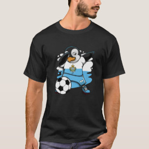 Camiseta Dabbing Penguin San Marino Soccer Fans Jersey Foot