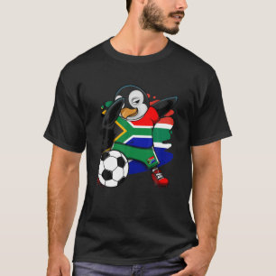Camiseta Dabbing Penguin South Africa Soccer Fans Jersey Fo