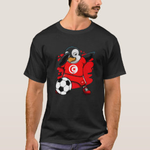 Camiseta Dabbing Penguin Tunísia Soccer Fans Jersey