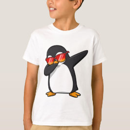 Camiseta Dabbing Penguin Vestindo óculos escuros dab dança 