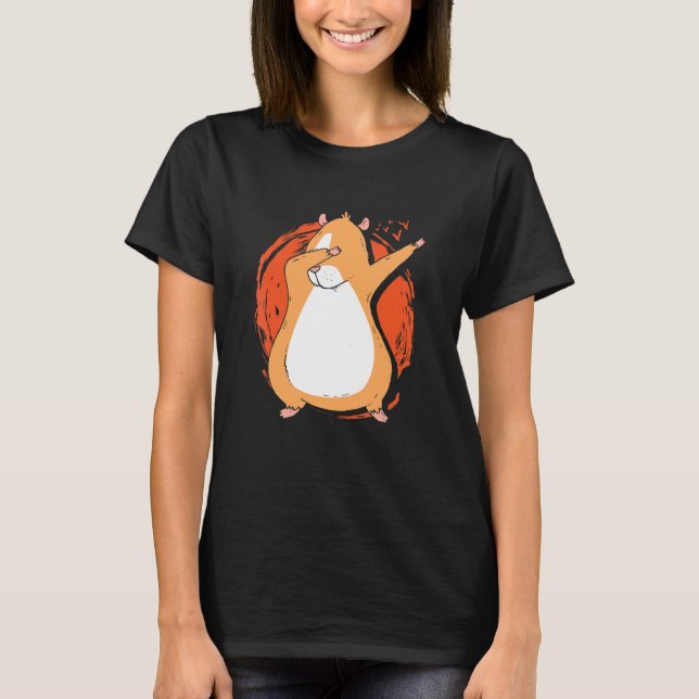 Camiseta Dabbing Pig Graphic Guinea Pig Owner Pet Cavy Anim (Frente)