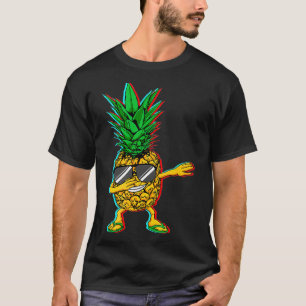 Camiseta Dabbing Pineapple Beach Vacing Fruta Summer Hips