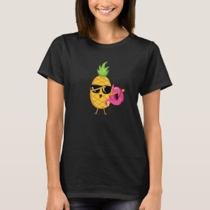 Camiseta Dabbing Pineapple Flamingo Float Aloha Beaches Haw