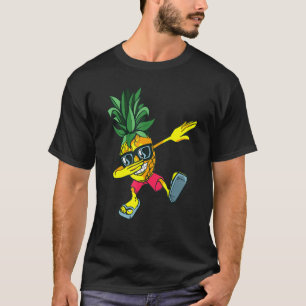 Camiseta Dabbing Pineapple Sunglasses Funny Pineapple Summe