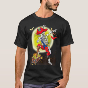 Camiseta Dabbing Pirate Skeleton Dab Kids Halloween Costume