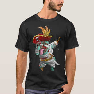 Camiseta Dabbing Pirate Zombie Mummy Pug Cute Halloween Pug