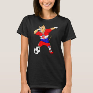 Camiseta Dabbing Pitbull Croácia Soccer Fans Jersey Croácia