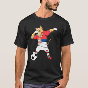 Camiseta Dabbing Pitbull Sérvia Soccer Fans Jersey Sérvio