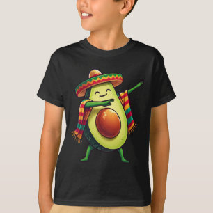 Camiseta Dabbing Poncho Mexicano Abacate Cinco De Maio 1