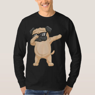 Camiseta Dabbing Pug Pug Sunglass Dab Dance Classic T-Shi