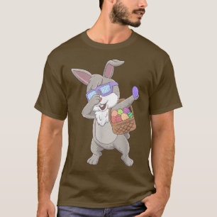 Camiseta Dabbing Rabbit Happy Easter Bunny Boys Girls Kids