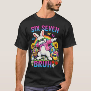 Camiseta Dabbing Rabbit Six Seven Bruh
