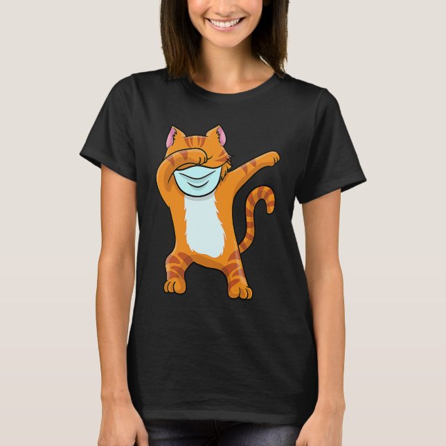 Camiseta Dabbing Red Cat T  Boys Funny Red Cat Dab (Frente)