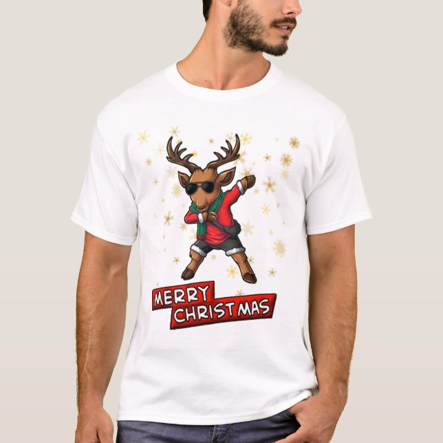 Camiseta Dabbing Reindeer (Frente)