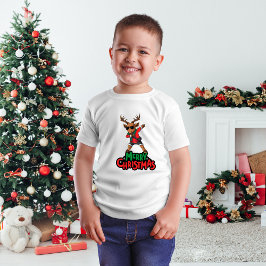 Camiseta Dabbing Reindeer Christmas Kids T-Shirt