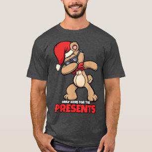 Camiseta Dabbing Reindeer Papais noeis de Natal Meninos