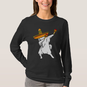 Camiseta Dabbing Samoyed Sombrero Mexero Costume Cinco De