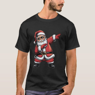 Camiseta Dabbing Santa Claus Dance Design para Crianças e A