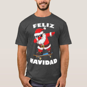 Camiseta Dabbing Santa Claus Feliz Natal Feliz Navidad