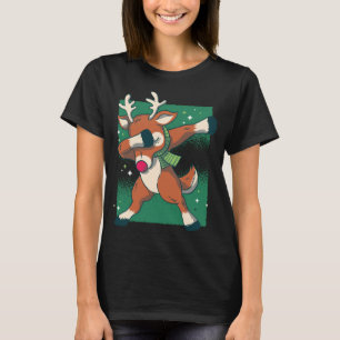 Camiseta Dabbing Santa Claus Reindeer de Natal Rudolph Dab