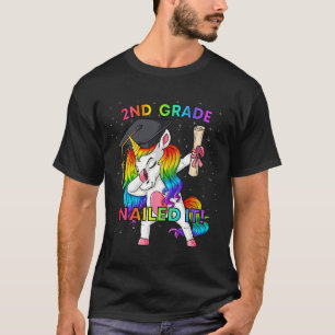 Camiseta Dabbing segundo Unicorn Graduação de Ti Nails Nail