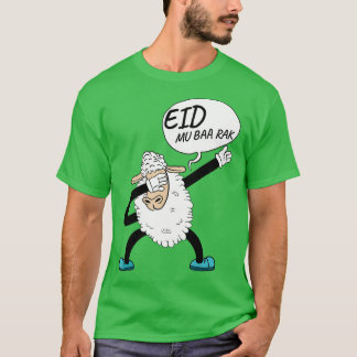 Camiseta Dabbing Sheep Eid Mubarak Muslims