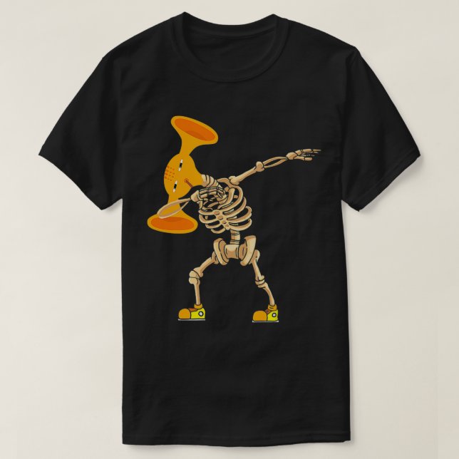 Camiseta Dabbing Siren Head Halloween Kids, Engraçado Horr (Frente do Design)
