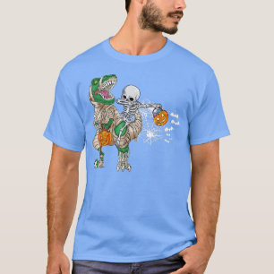 Camiseta Dabbing Skeleton Andando Mummy Dinossaur T re Hall