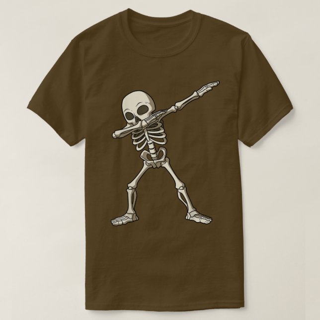 Camiseta Dabbing Skeleton Dab Skeleton Dancing Skeleton Hal (Frente do Design)