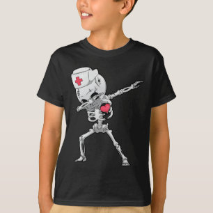 Camiseta Dabbing Skeleton Enfermeira Raio X Shirt Dab