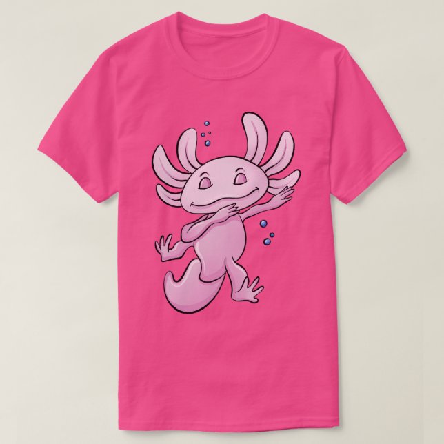 Camiseta Dabbing Sleeping Axolotl (Frente do Design)