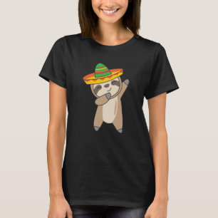 Camiseta dabbing Sloth Cinco De Mayo süße Tiere México
