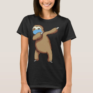 Camiseta Dabbing Sloth with Face Mask