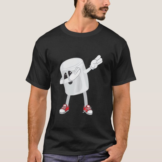 Camiseta Dabbing S'mores Marshmallow Sweet Treats (Frente)