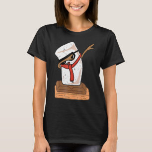 Camiseta Dabbing S'mores Smores Marshmallow Comida de acamp