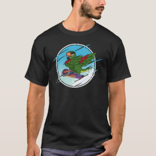 Camiseta Dabbing Snowboard Parrot I Hahns Macaw