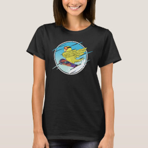 Camiseta Dabbing Snowboard Parrot I Yellow Parrotlet