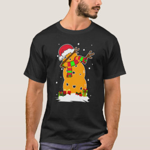 Camiseta Dabbing Snowman Bola de boliche Papais noeis de Na
